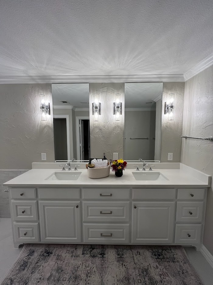 Double vanity bathroom remodel in Indianapolis